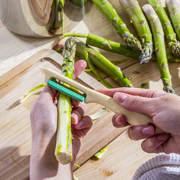 Obieraczka / Obierak do szparagów plastikowy ASPARAGUS KREMOWA