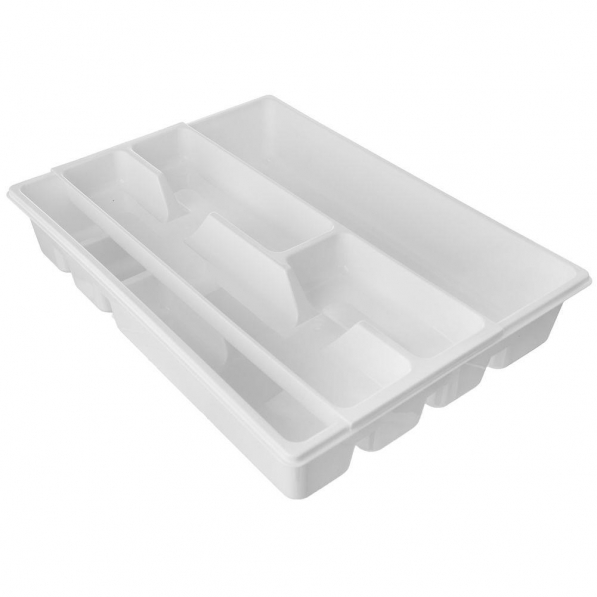 Organizer / Wkład do szuflady na sztućce plastikowy dwupoziomowy CUTLERY PLACE 38,5 x 28 cm