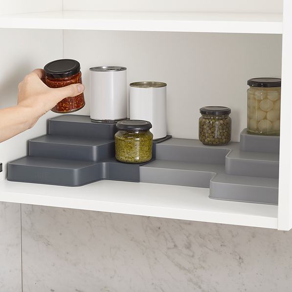 JOSEPH JOSEPH Cupboard Store szary - organizer kuchenny plastikowy