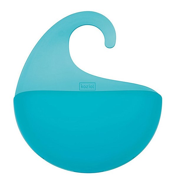 KOZIOL Surf niebieski - organizer łazienkowy plastikowy