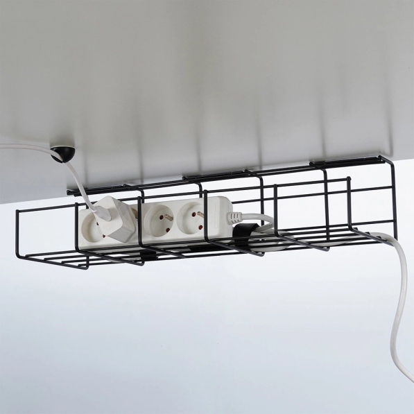 Organizer na kable pod biurko metalowy