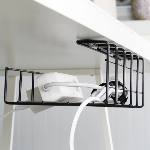 Organizer na kable pod biurko metalowy