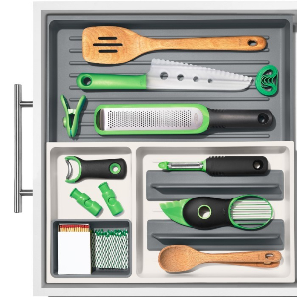 OXO Good Grips - organizer / wkład do szuflady na przybory kuchenne regulowany
