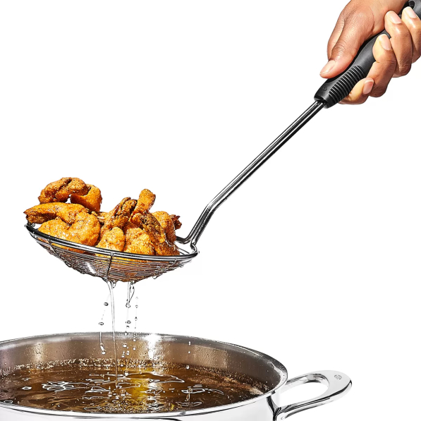 OXO Good Grips 37,5 cm - łyżka cedzakowa / szumówka ze stali nierdzewnej