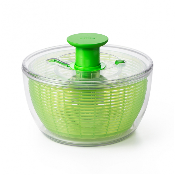 OXO Turbo 26,6 cm zielona - wirówka / suszarka do sałaty plastikowa 