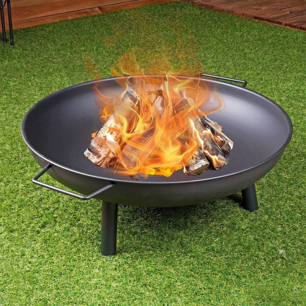 Palenisko ogrodowe metalowe z uchwytami AMBIANCE 58 cm 