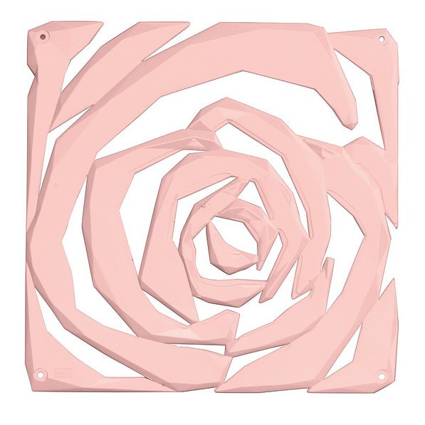 KOZIOL Romance różowe 4 szt. - panele dekoracyjne plastikowe na ścianę