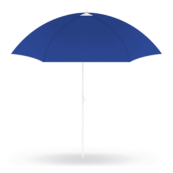 Parasol plażowy stojący z bocznymi ściankami poliestrowy HAPPY SUN NIEBIESKI 154 cm