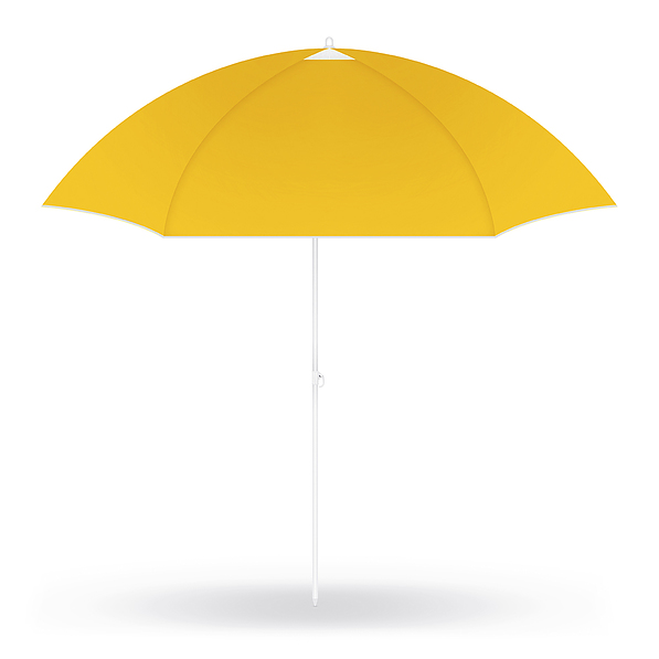 Parasol plażowy stojący z bocznymi ściankami poliestrowy HAPPY SUN POMARAŃCZOWY 154 cm