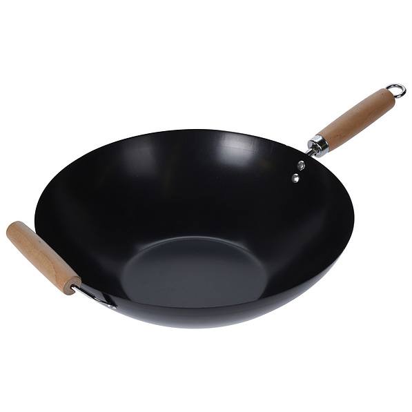 Patelnia / Wok nieprzywierający EXCELLENT HOUSEWARE ROUND CZARNY 35 cm