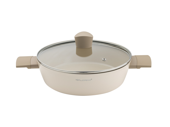 Patelnia głęboka nieprzywierająca FLORINA MOKKA 28 cm 3,3 l