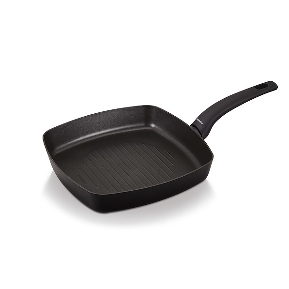 BRABANTIA Heat Matt Black czarna 26 x 26 cm (30003715) - patelnia grillowa nieprzywierająca