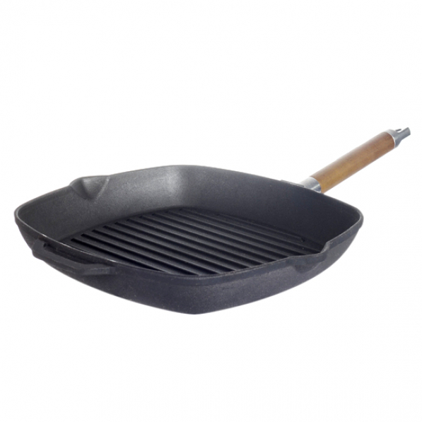 Patelnia grillowa żeliwna BIOL GRILL PAN 26 x 26 cm