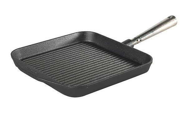 SKEPPSHULT Chefs Selection Grill Carre 24 x 24 cm czarna - patelnia grillowa żeliwna