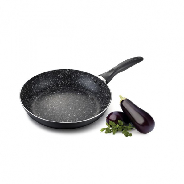 Patelnia nieprzywierająca COOKINI AUBERGINE CZARNA 24 cm