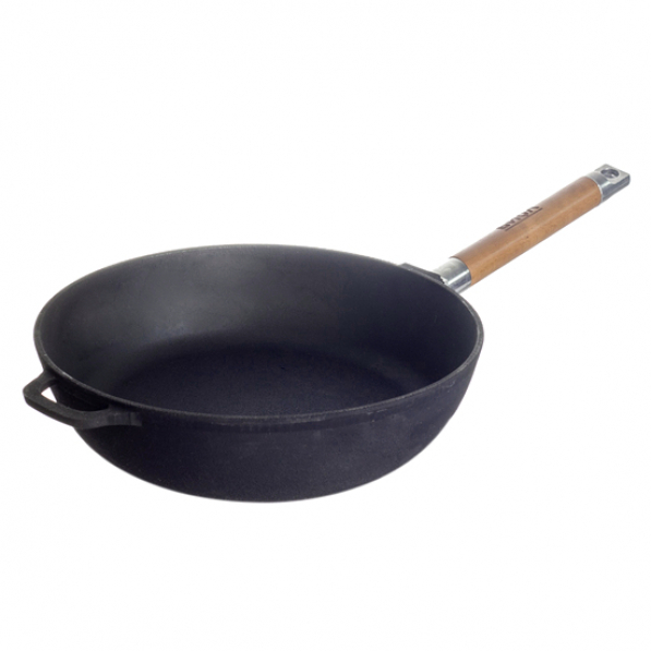 Patelnia żeliwna BIOL CAST-IRON PAN CZARNA 24 cm