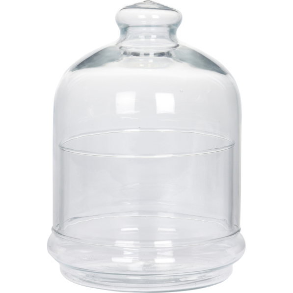 Bombonierka szklana na i cukierki i słodycze z pokrywką EXCELLENT HOUSEWARE GLASS BELL 20 cm