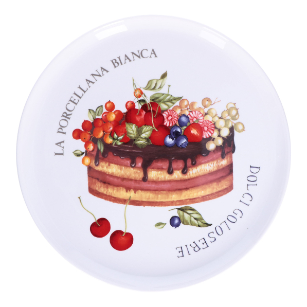 LA PORCELLANA BIANCA Goloserie 31 cm - patera na ciasto / tortownica porcelanowa