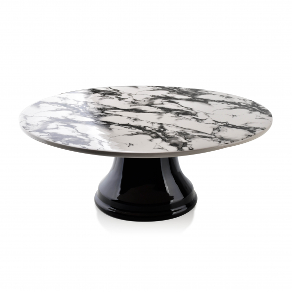 Patera stała na ciasto porcelanowa AFFEK DESIGN LOUISE MARBLE 30 cm