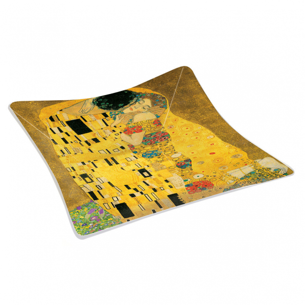 Patera stała na owoce szklana EASY LIFE KLIMT 13 x 13 cm