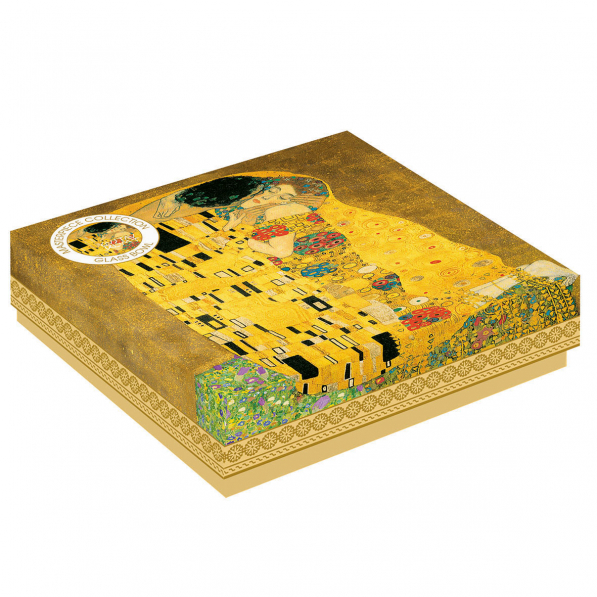 Patera stała na owoce szklana EASY LIFE KLIMT 13 x 13 cm