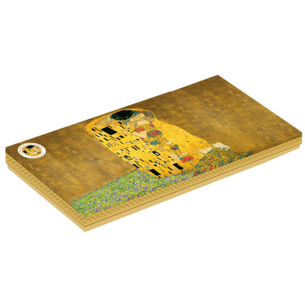 Patera stała na owoce szklana GUSTAV KLIMT THE KISS WIELOKOLOROWA 36 x 17 cm