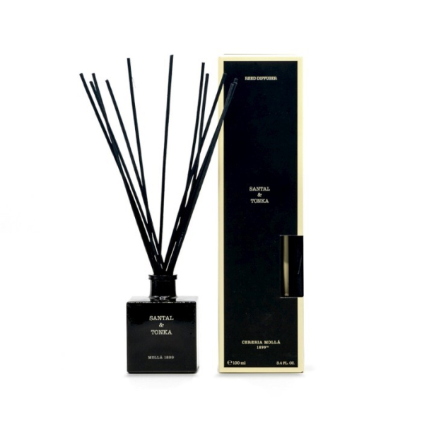 Patyczki zapachowe z dyfuzorem CERERIA MOLLA BOUTIQUE SANTAL AND TONKA 100 ml
