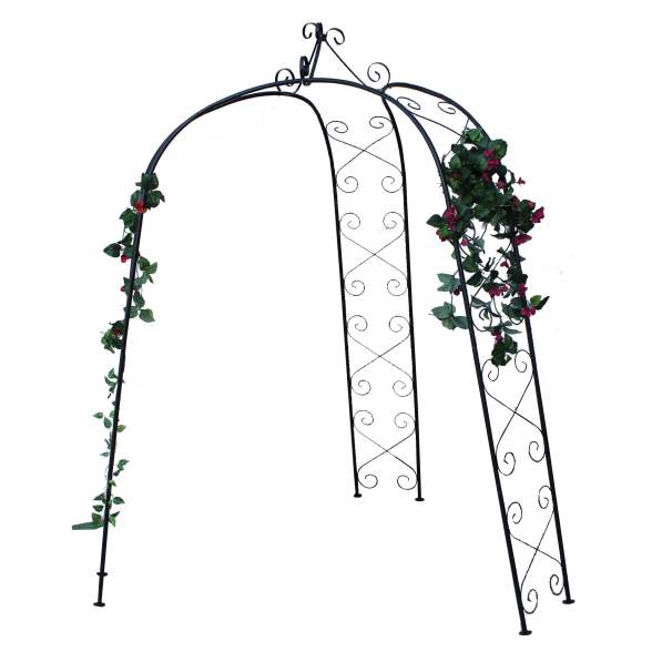 Pergola ogrodowa metalowa GARDEN CZARNA 240 x 180 cm