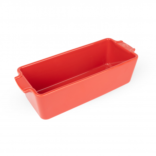PEUGEOT Appolia 31 x 12,5 cm czerwona - keksówka / forma do pieczenia chleba i pasztetu ceramiczna