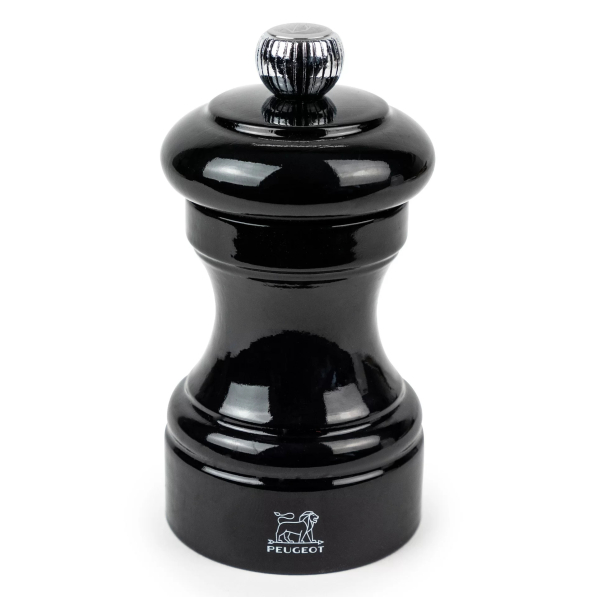 PEUGEOT Bistrorama Black Lacquer 10 cm - młynek do pieprzu z drewna bukowego ręczny