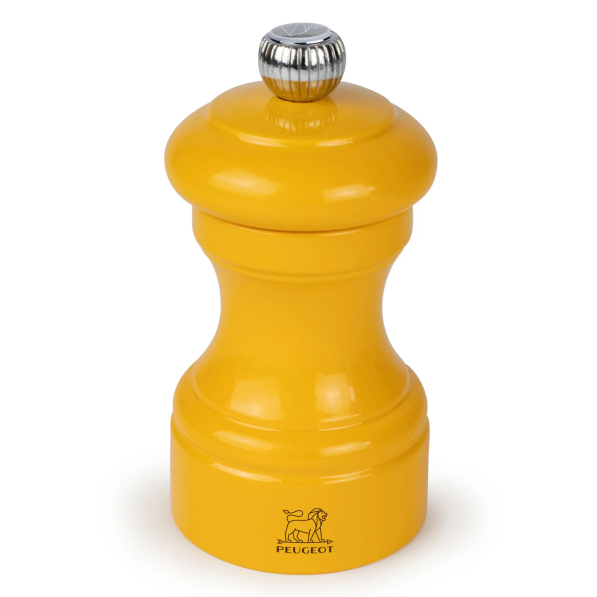 PEUGEOT Bistrorama Saffron Yellow 10 cm - młynek do soli z drewna bukowego ręczny