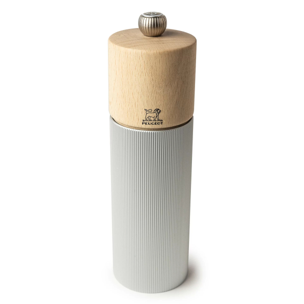 PEUGEOT Natural Aluminium 18 cm - młynek do soli aluminiowy ręczny