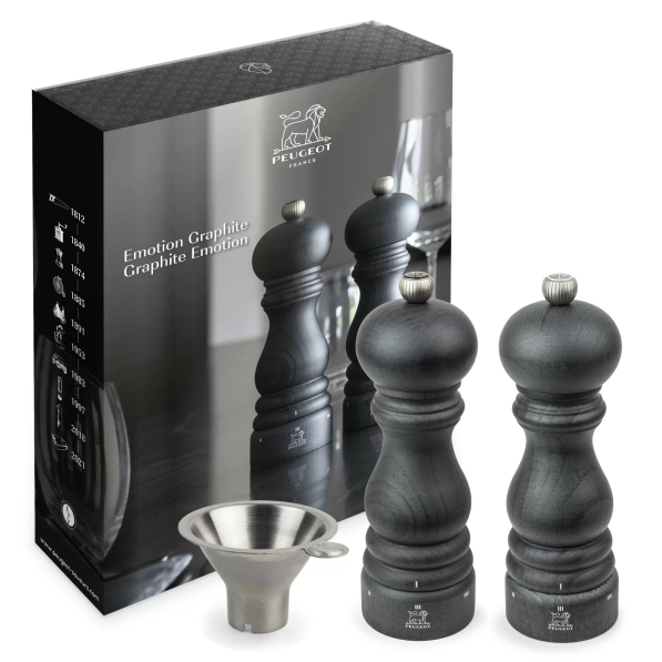 PEUGEOT Paris 18 cm - młynki do pieprzu i soli drewniane ręczne