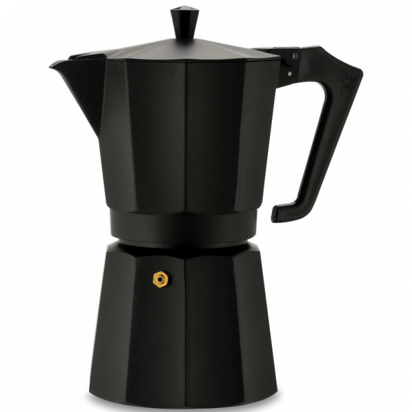 PEZZETTI Italexpress na 3 filiżanki espresso (3 tz) czarna - kawiarka aluminiowa ciśnieniowa