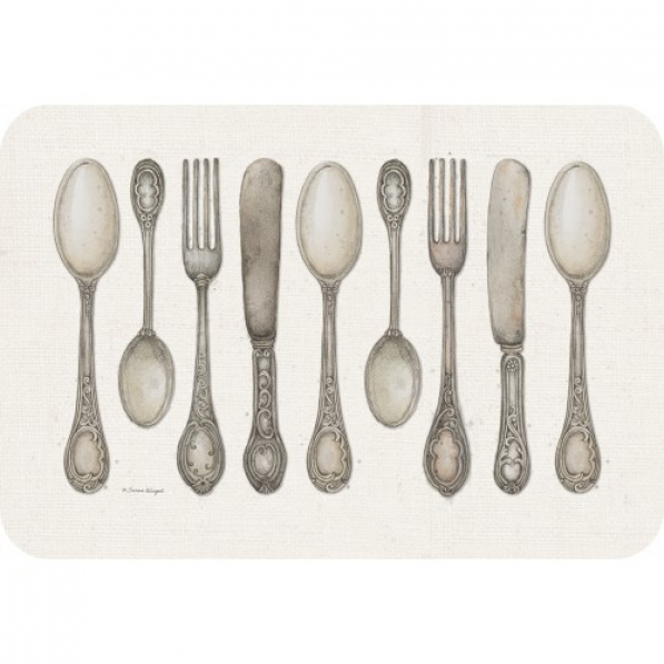 Mata stołowa / Podkładka na stół plastikowa dwustronna CALA HOME UTENSILS WIELOKOLOROWA 43 x 28,5 cm