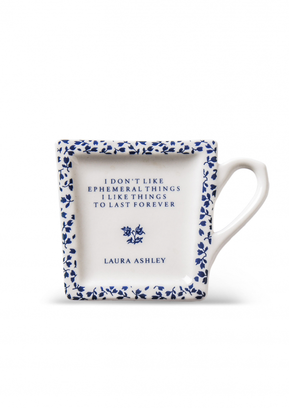 Podkładka porcelanowa na torebkę od herbaty LAURA ASHLEY FLORIS BIAŁA