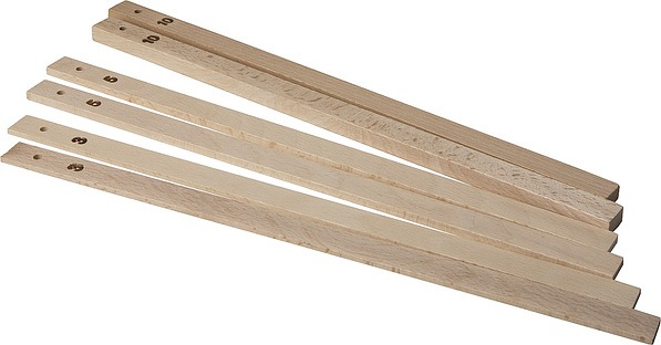 Podkładki do wałka drewniane BIRKMANN EASY BAKING 6 szt. 35 cm