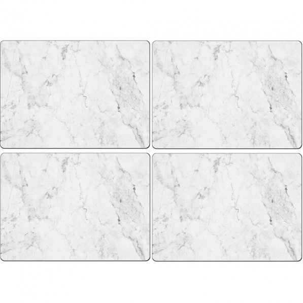 Podkładki korkowe CALA HOME WHITE MARBLE BIAŁE 4 szt.