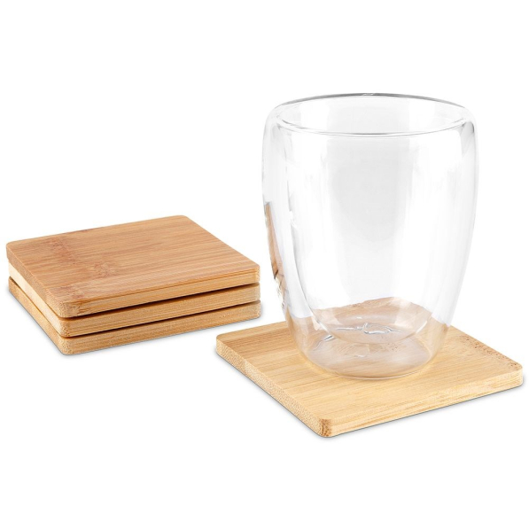 Podkładki pod kubek bambusowe EXCELLENT HOUSEWARE 4 szt.