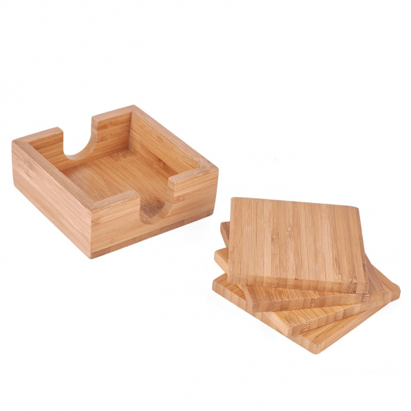 Podkładki pod kubek bambusowe TADAR BAMBOO COASTERS 4 szt.