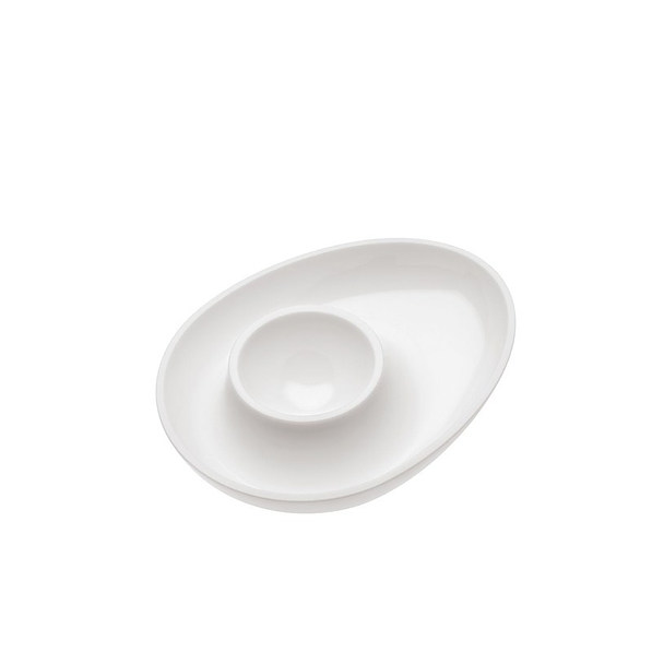 KOZIOL Columbus biała - podstawka na jajko plastikowa
