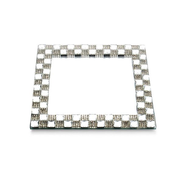 Podstawka pod świece szklana MONDEX ANITA DIAMOND 15 x 15 cm