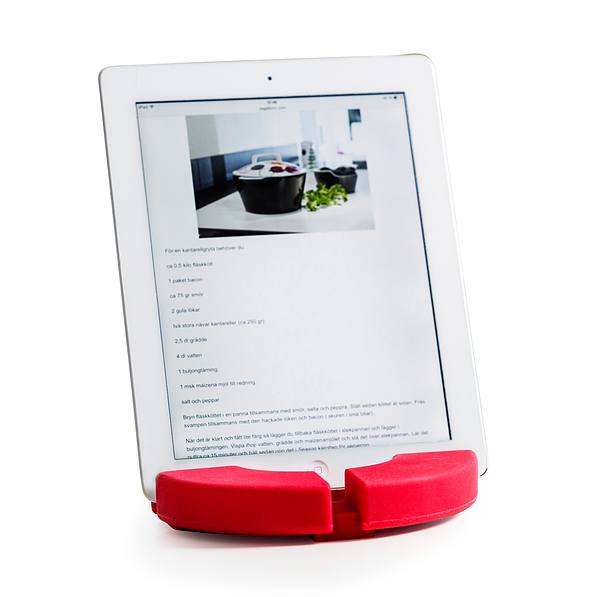 SAGAFORM Read czerwona - podstawka pod tablet silikonowa