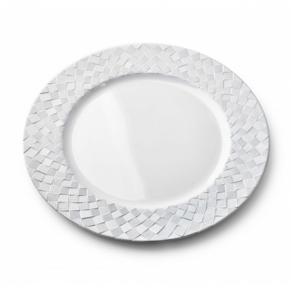 Podtalerz na stół MONDEX BLANCHE COLOURS BIAŁY 33 cm