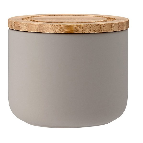 LADELLE Soft 0,45 l taupe - pojemnik ceramiczny z pokrywką