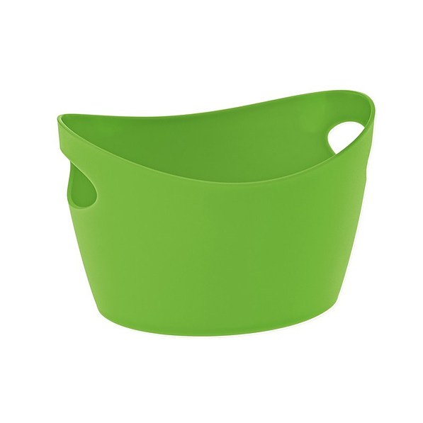 KOZIOL Bottichelli S zielony - pojemnik łazienkowy plastikowy