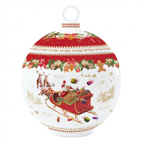 Pojemnik na ciastka porcelanowy EASY LIFE CHRISTMAS MEMORIES