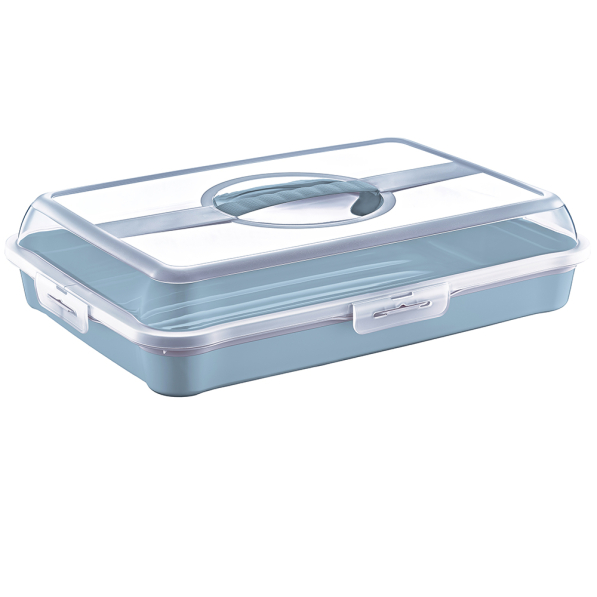 Pojemnik na ciasto prostokątny z pokrywką KEEEPER PARTY 43 x 29,5 cm