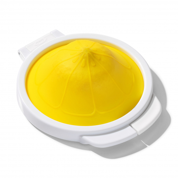 OXO Good Grips biało-żółty - pojemnik na cytrynę silionowy