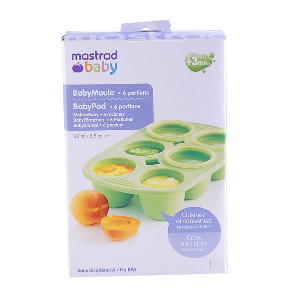 MASTRAD Baby zielony - pojemnik na jedzenie dla dzieci silikonowy